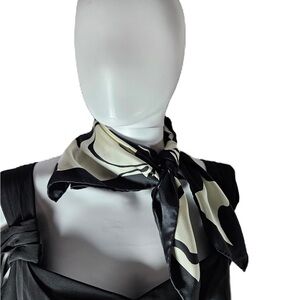 Banana Republic Black and White Geometric Scarf